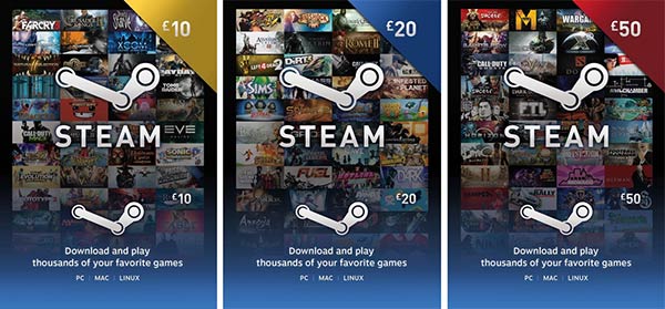 Steam gift store card tesco