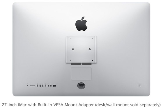 Apple Imac Updated With Vesa Compatible Wall Mounted Models