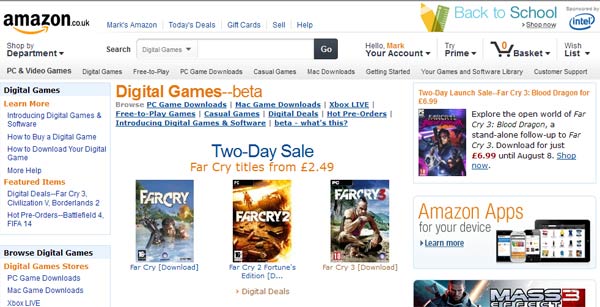 amazon game store