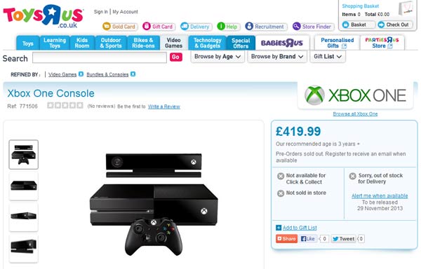 toys r us xbox one