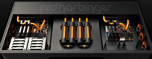 Red Harbinger Cross Desk Pc Case Shipping From 15th Nov