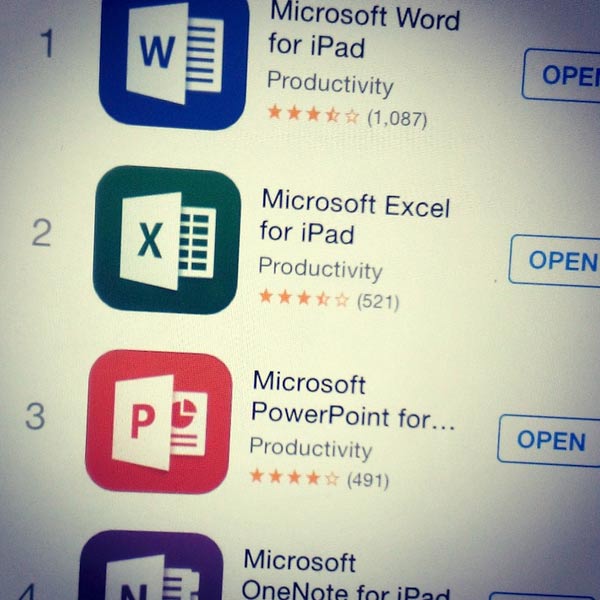 Microsoft Office For Ipad Hits 12 Million Downloads In First Week Software News 9289