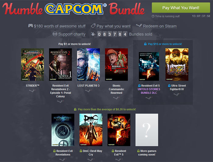 Humble Game Bundle: Resident Evil Steam Games, from $3