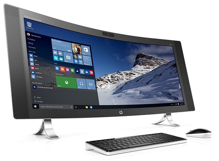 hp all in one curved monitor