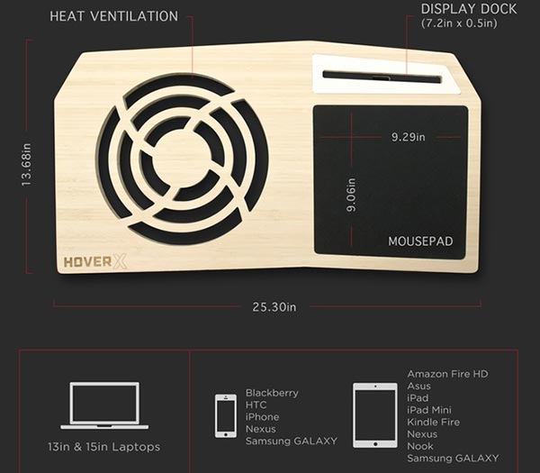 hover x laptop desk