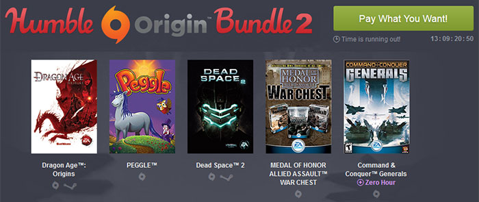 EA won't make money in the new Humble Origin Bundle