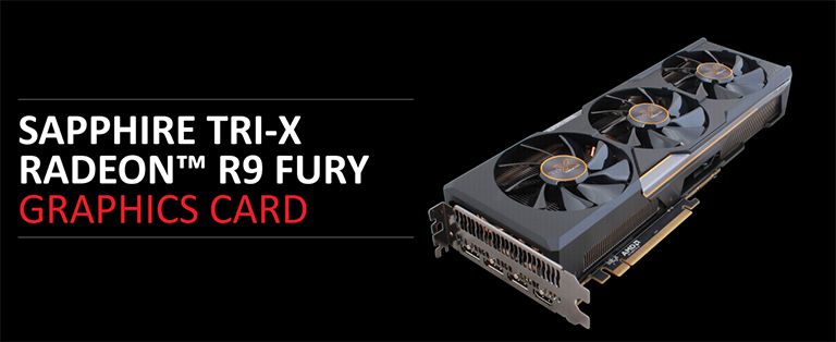 Sapphire TRI-X Radeon R9 Fury gaming graphics card