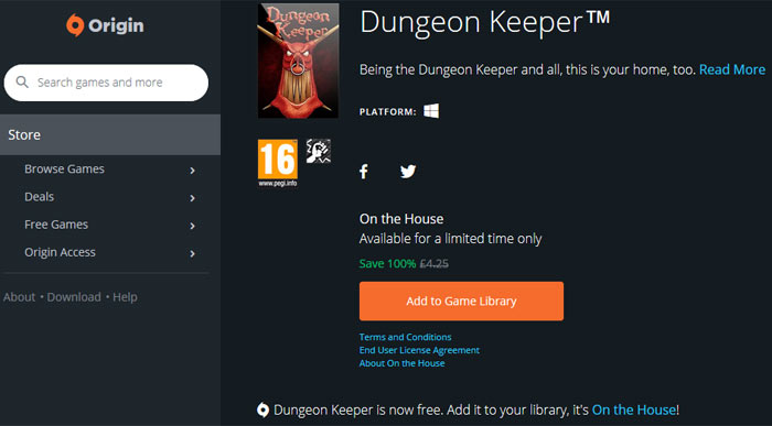 The latest Free Games on Origin On the House