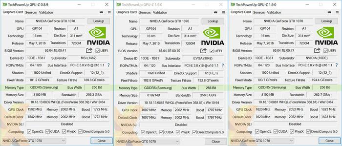 Gpu z gtx cheap 1070