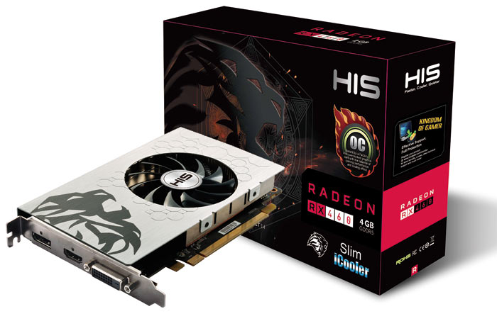 Single slot HIS Radeon RX 460 graphics card revealed Graphics