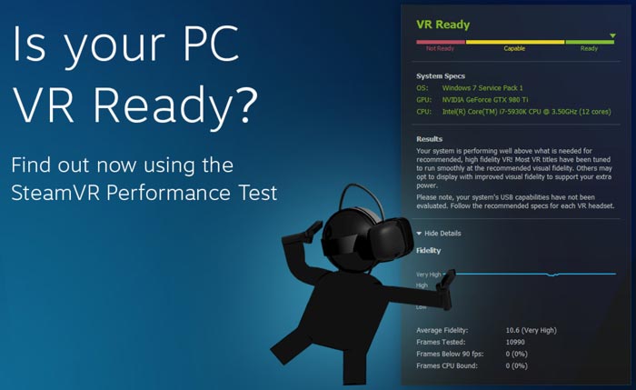 ødelagte At læse Bore Valve's SteamVR Performance Test assesses PC VR readiness - Graphics - News  - HEXUS.net