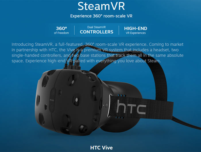 Steam vr hot sale system