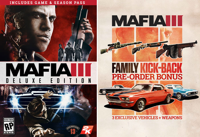 Mafia 3 pre-orders include Family Kick-Back pack, two editions contain  Season Pass