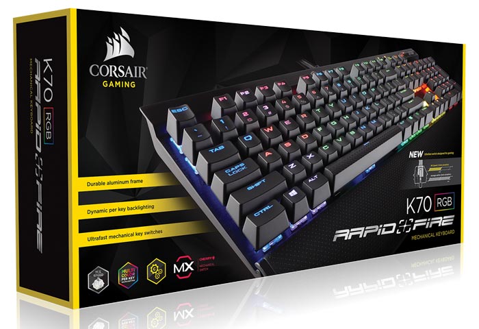 Corsair intros trio of RAPIDFIRE Cherry MX Speed keyboards