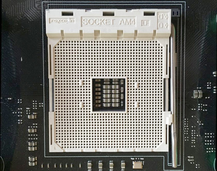 AMD Socket AM4 and Bristol Ridge chip pictured up close