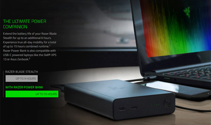 Razer Power Bank Can Charge Your Laptop Phone And Tablet Accessories News Hexus Net