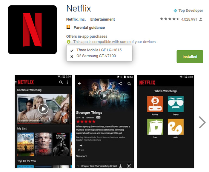 Latest Netflix app doesn't want to play with rooted devices