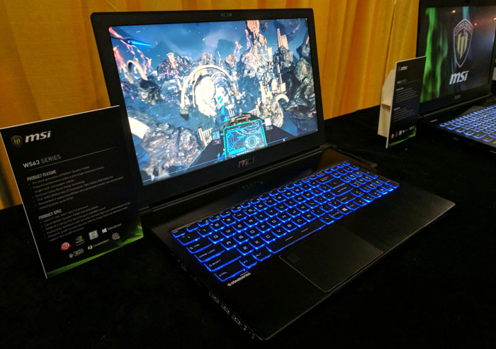 MSI updates WS63 Workstation with Nvidia Quadro P4000 GPU Laptop