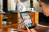 Is the Google Nexus 8 tablet pictured on the Android website?