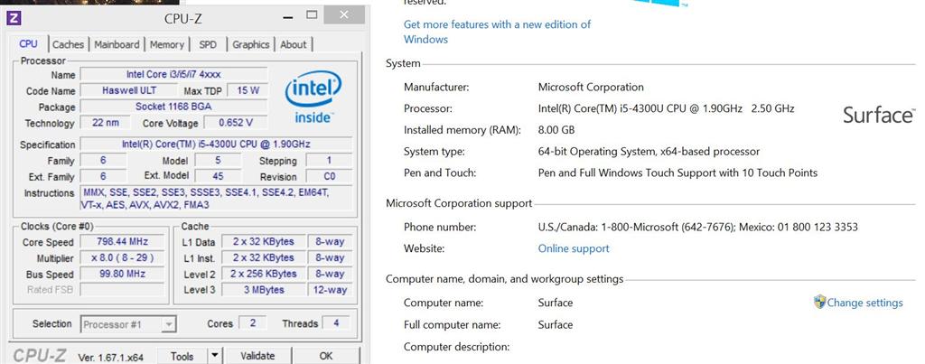 check surface serial number