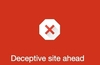 Google Safe Browsing API blocks sites with fake download buttons