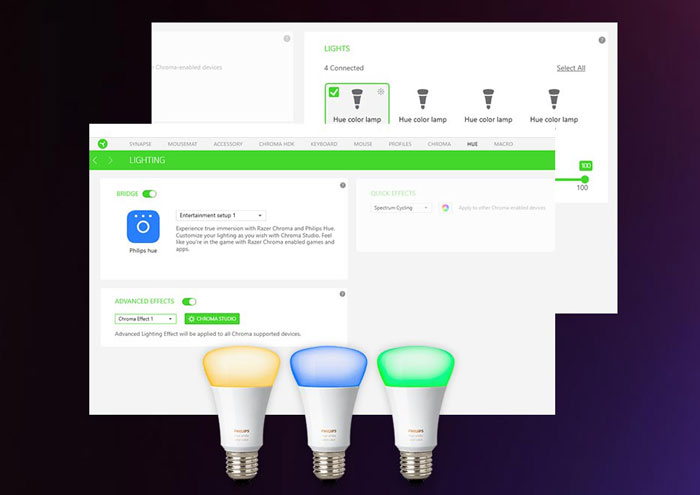 Smart Lights for Gaming Room, Chroma and Philips Hue