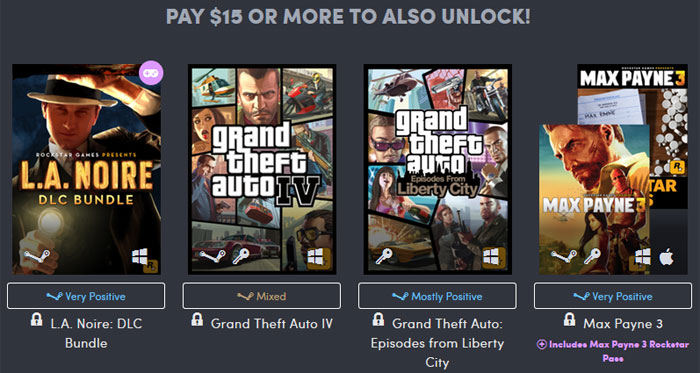 Rockstar Games Humble Bundle