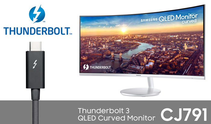 thunderbolt 3 monitor curved