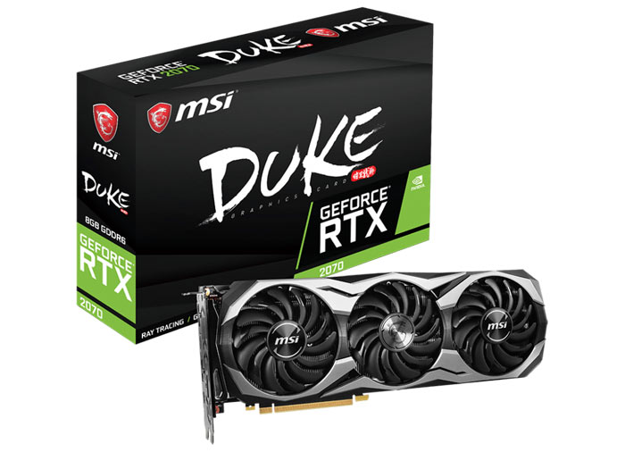 MSI announces quartet of GeForce RTX 2070 graphics cards