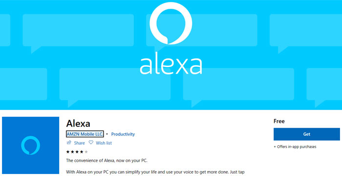 Download best sale alexa pc