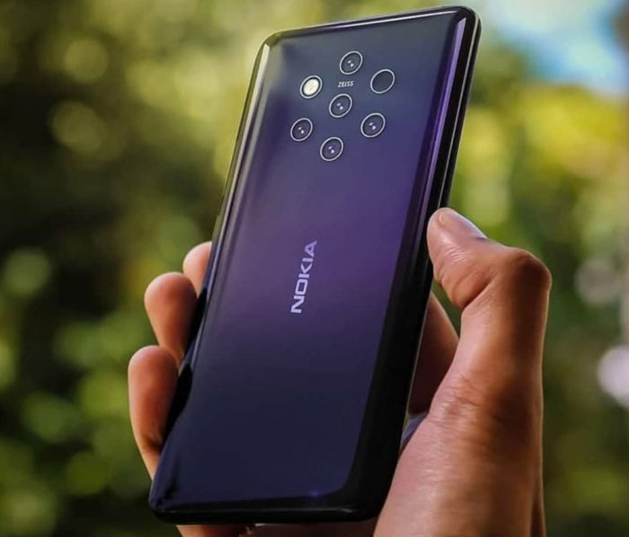 Nokia 9 Pureview Penta Camera Phone And Cases Pictured Mobile