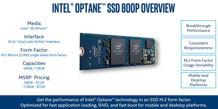 Intel optane ssd on sale 800p