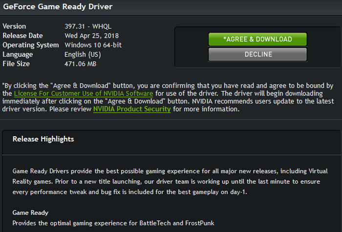 nvidia game ready driver download