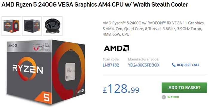 AMD Ryzen 2400G and Ryzen 2200G get prices cut Components News 