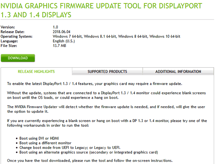 Nvidia firmware update utility new arrivals