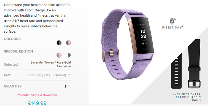 fitbit charge 3 tesco