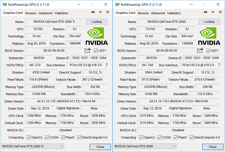 Gtx 2080 2025 ti specs