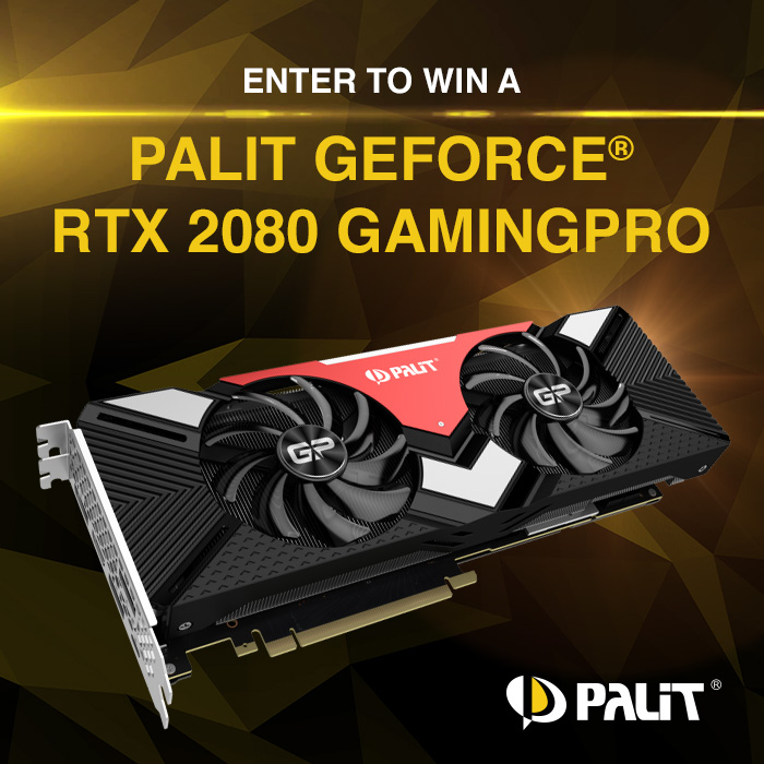 Win a Palit GeForce RTX 2080 GamingPro 