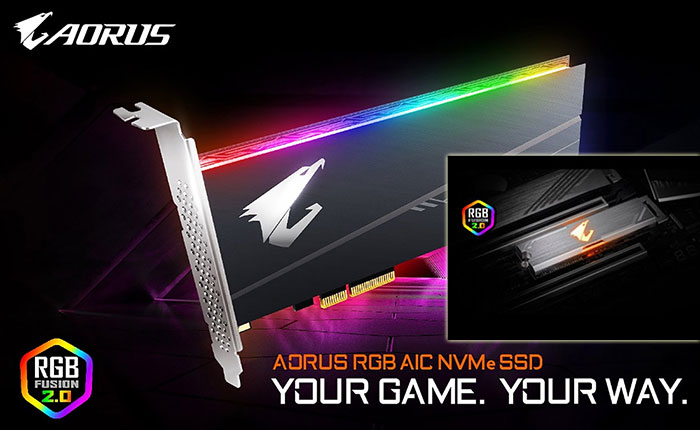 Gigabyte intros Aorus RGB SSDs in AIC and M.2 form factors