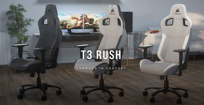 Corsair launches its T3 Rush fabric gaming chair - Hardware - News ...