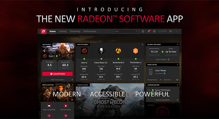 HEXUS Enhanced Gaming Experience AMD Radeon Software