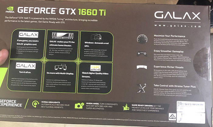 EVGA, Palit, and Galax GeForce GTX 1660 Ti pictures shared