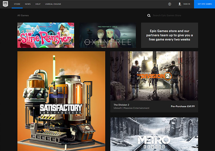The Epic Games store is now live - Epic Games Store