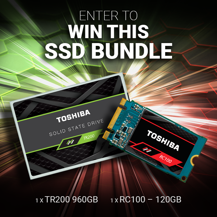Hexus: Win one Toshiba TR200 960GB SSD and one Toshiba RC100 120GB SSD