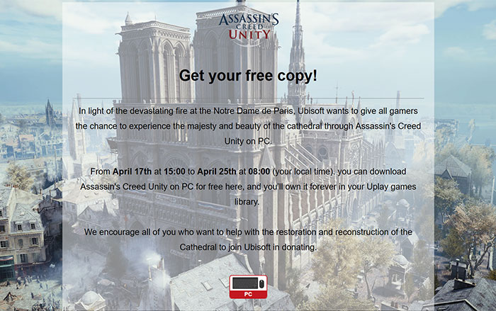 free assassins creed unity