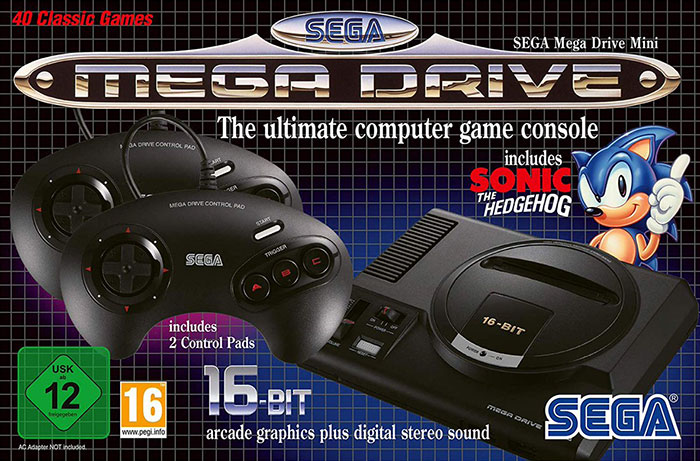 SEGA GENESIS Mini By SEGA Console 40 GAMES 30 Years Anniversary