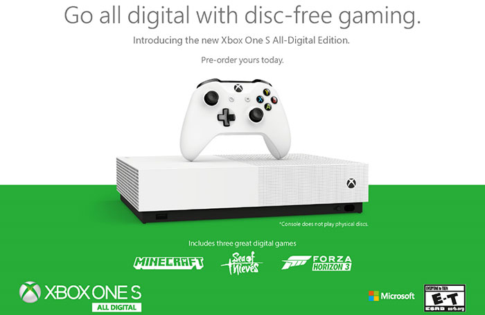 Xbox one s on sale all digital promo