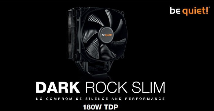 Ventilateur Be Quiet Dark Rock Slim 180W