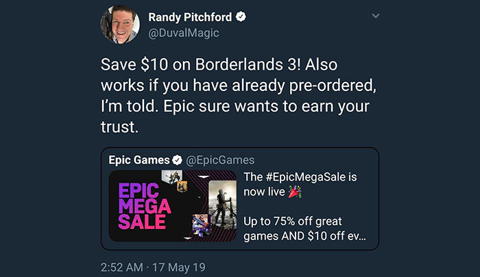 Epic Games Store Mega Sale Mix Up As Publishers Remove Games Industry News Hexus Net