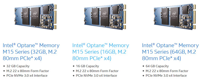 Intel announces the Optane Memory M15 M.2 cache drives - Storage